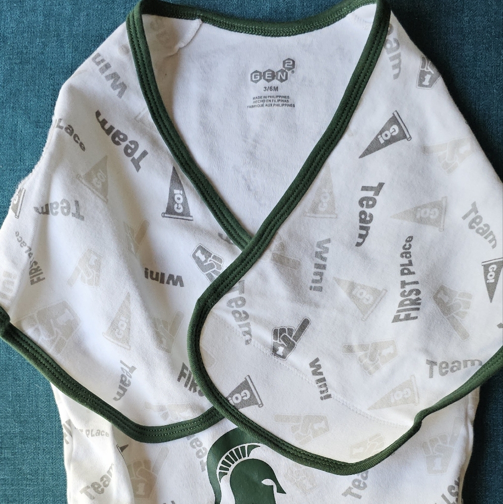 Sleep Swaddle Set of 2 Michigan State University 3-6 mo
